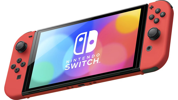 کنسول بازی Nintendo Switch مدل OLED - نسخه Mario Red