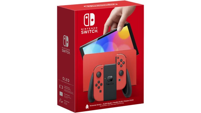 کنسول بازی Nintendo Switch مدل OLED - نسخه Mario Red