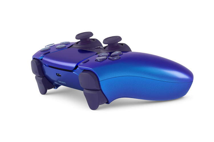 دسته PS5 دوال سنس سونی رنگ آبی متالیک